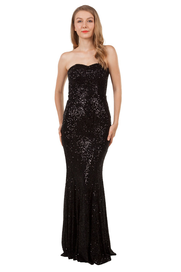 green emerald velvet dress I.H.F Black Queen Anne Neckline and Draped Waist Velvet Gown main image 1